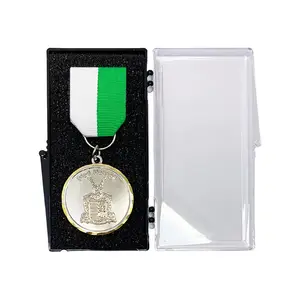 Şerit örtü toplu ile ulusal zafer ısmarlama 2D 3D ödül madalyası