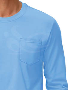 T-shirt à manches longues pour hommes, dernier design, anti-rides, col rond, Streetwear, léger et respirant pour le coton, couleur personnalisée, logo mince - Product Image 4