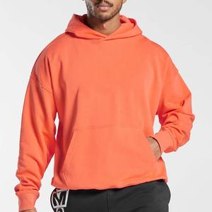 Sudaderas con capucha para hombre con logotipo personalizado 100% de algodón con hombros caídos y bolsillos funcionales, Sudadera con capucha en blanco de gran tamaño, sudaderas con capucha de peso pesado - Product Image 4