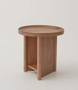 Mesa de Centro de Madera Maciza Ecológica, Mesa de Centro de Madera Natural Hecha a Mano para Muebles de Hogar Sostenibles - Product Image 1