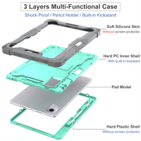 Étui de protection antichoc à 3 couches pour tablette Moto Pad 2026 11,0 pouces, housse de protection intégrale