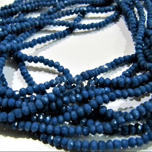 Néon Apatite Couleur Hydro Quartz 2.5-3mm Taille Rondelle Perles À Facettes Strand 16 pouces - Product Image 1