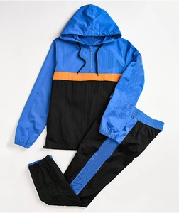 Haute qualité personnalisé bloc de couleur coupe-vent veste coupe-vent 100% polyester séchage rapide maille doublure imperméable été veste de pluie - Product Image 5