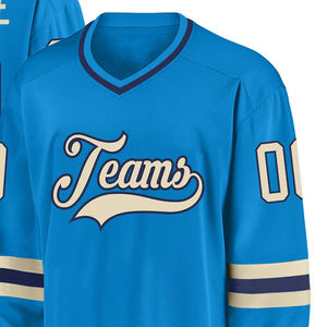 Patrón de Costura para Jersey de Hockey sobre Hielo Sublimado Personalizado de Alta Calidad para Hombre, Venta al por Mayor 2024, Ropa Deportiva 100% Poliéster Transpirable - Product Image 2