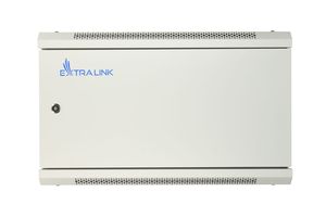 Rack de pared Extralink 6U 600x450 ASP gris, puertas totalmente metálicas - Product Image 3