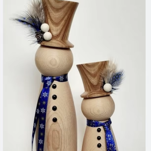 Home <b>Decorations</b> Customizable 3D Christmas Ornament <b>Honeycomb</b> <b>Paper</b> Snowman - Product Image 1