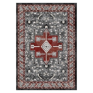 พรมเชนิลล์ LXDP-0129 จาก RUGS DEPOT ลายเมดัลเลียนหลากสีแบบดั้งเดิม พิมพ์ลายดิจิทัล ซักเครื่องได้ ไม่ลื่น - Product Image 1