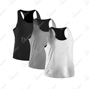 Débardeurs pour hommes grande taille, tissu confortable, léger et respirant, parfait pour la salle de sport, le sport et les activités de plein air estivales. - Product Image 3
