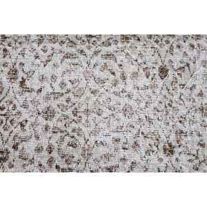 Alfombra de 5.4x9.1 pies, Alfombra Turca Vintage Grande, Alfombra de Lana Blanca - Product Image 5