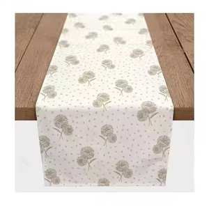 Best Selling New Arrival Customized Design Embroidered 100% Pure Cotton Table <b>Runner</b> with Private Logo - Product Image 2