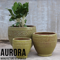 Offres Spéciales : Pots de Fleurs Décoratifs en Céramique Écologique du Vietnam avec Trou de Drainage pour Plantes d'Intérieur/Extérieur et Jardin