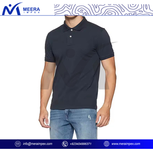 Golf pour hommes personnalisé pour polo Performance confortable 76% NYLON 24% SPANDEX pleine impression haute SPF 30 solide Golf Tennis - Product Image 2