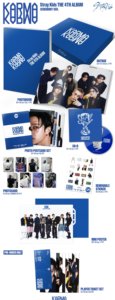[VENDEDOR COREANO] Stray Kids-Juego de 4 álbumes (CEREMONIA + HOORAY Ver.) [Azul y blanco] - Product Image 3