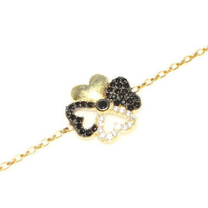 สร้อยข้อมือเงินแท้ 925 รูปหัวใจโคลเวอร์แฟชั่น - Product Image 6