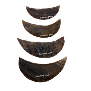 Forma De Luna Ágata India Punta de flecha Valla natural Ágata Piedra preciosa Punta de flecha Fabricantes Proveedores - Product Image 3