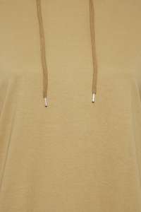 กางเกงวอร์มแขนยาวมีฮู้ดสำหรับผู้หญิงกางเกงวิ่งสไตล์ใหม่ลำลองสีพื้นปกติสำหรับฤดูหนาวโลโก้แบบกำหนดเอง - Product Image 5