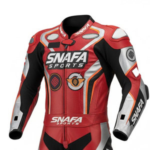 Traje de Motocicleta de Cuero Personalizado, Ignífugo e Impermeable, Ropa Deportiva de Alta Calidad, Ligero - Product Image 5