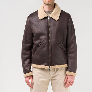 Custom New Design <b>Lightweight</b> Trench Leather <b>Coat</b> Men Genuine High Quality Fur Lined Mid Length Style <b>Long</b> <b>Coat</b> for Men's - Product Image 1