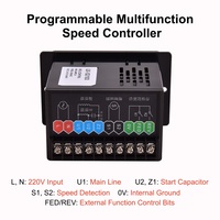 Controlador de Motor de CA Multifuncional de 6-250W - Control Preciso de Velocidad, Controlador de Velocidad de Motor de CA de 6-400W Controlado por MCU