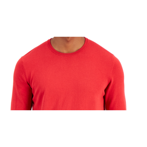 Maglione da Uomo Alfani XX-Large Rosso Tinta Unita con Collo Rotondo, Maglieria Oversize con Stampa Leopardata per la Stagione Autunno/Inverno, Taglie Forti - Product Image 2
