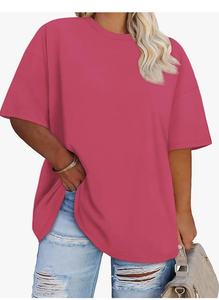 T-shirt à manches courtes en coton premium pour femmes, taille plus, col rond, fabrication au Bangladesh, vente en gros, logo personnalisé, nouvelle arrivée, t-shirts vierges - Product Image 2