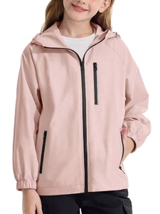 Custom Unisex Made <b>Lightweight</b> Windbreaker Outdoor Windproof Waterproof Nylon <b>Rain</b> <b>Jacket</b> Zipper Closure Polyester Shell - Product Image 2