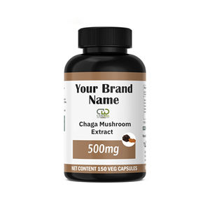 Orgánico 500mg Chaga extracto cápsulas de hierbas Etiqueta Privada OEM adultos suplemento No para niños o mujeres embarazadas - Product Image 1