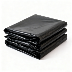 Sacos de Lixo Descartáveis Pretos Gigantes - Forros de Lixo Reforçados para Lixeiras Grandes Externas, Parques e Restaurantes - Product Image 2