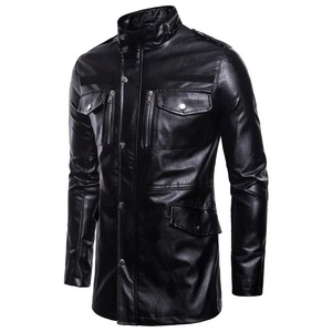 Veste universitaire en cuir véritable professionnelle, printemps, imperméable, coupe-vent, respirante, vente en gros, veste élégante classique pour hommes - Product Image 2