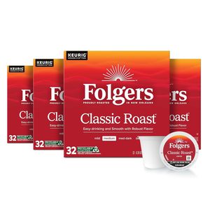 Café Folgers Classic Roast, Tueste Medio, Cápsulas Keurig K-Cup, Cajas de 32 Unidades (Paquete de 4) - Product Image 4