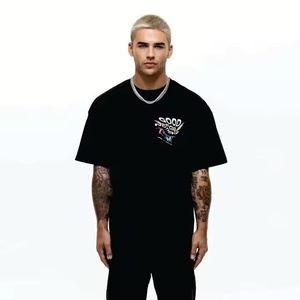 เสื้อยืดโอเวอร์ไซส์สำหรับผู้ชายเสื้อยืดผ้าฝ้ายพิมพ์สกรีนเสื้อยืดพิมพ์ลายกราฟิกวินเทจ - Product Image 4