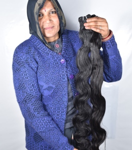Paquete vietnamita ondulado de cutícula alineada para trenzar extensiones de cabello humano de onda profunda para mujeres negras naturales fabricadas - Product Image 3