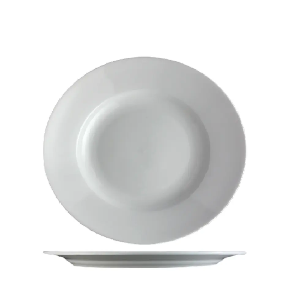 Proveedor principal Porcelana para el hogar-Plato redondo-Blanco, Dia 22,8 cm Venta al por mayor a granel de Vietnam de alta calidad