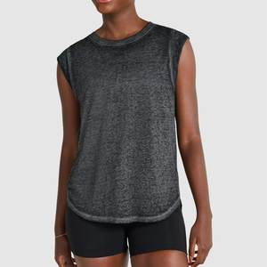 <b>Top</b> quality wholesale cotton womens tank <b>top</b> sleeveless breathable summer wear <b>crop</b> gym yoga fashion with custom logo - Product Image 6