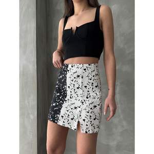 Falda Midi con Estampado de Corazones para Mujer, Venta al Por Mayor - Product Image 3