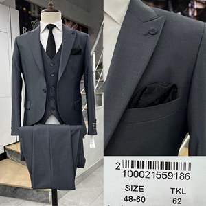 Costume professionnel pour hommes 80% laine 20% polyester Slim Fit Design pour le style d'entreprise - Product Image 3