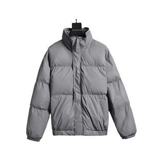 Diseño personalizado Unisex Puffer Bomber chaqueta de talla grande Reversible lona impermeable a prueba de viento cuello cierre de cremallera para uso al aire libre - Product Image 1