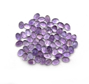 Lote de piedras preciosas de cabujón ovalado de amatista Natural 5*7-10*14 piedra de cuarzo de cristal púrpura pulido certificado IGI - Product Image 6