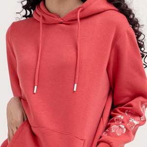 <b>Women's</b> 100% Cotton <b>Hoodie</b> <b>Long</b> Length Streetwear Style with Breathable Anti-Pilling Design Hooded Collar <b>for</b> Winter Season - Product Image 5