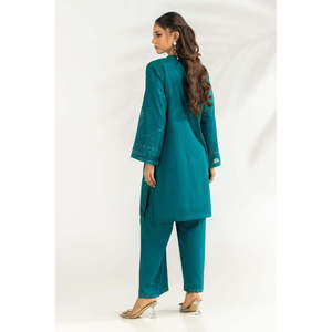 Conjunto Coordinado IPST-77142 de Cambric Bordado, Corte Ajustado, Algodón y Chifón, Largo por Encima de la Rodilla, Disponible en Tallas Grandes XL XXL y Talla Única - Product Image 6