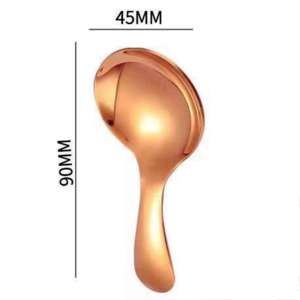 <b>Soup</b> <b>Spoon</b> Stainless Steel Dessert <b>Spoons</b> Customized <b>Spoon</b> Rest Custom Color Handmade Indian Handicraft - Product Image 2