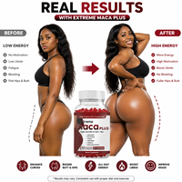 Gummies véganes BBL Private Label pour le volume des hanches et des fesses, Gummies extrêmes à la Maca, Complément de bien-être quotidien pour femmes, Courbes et Confiance