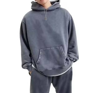 Sudaderas con capucha de manga larga para hombre y unisex con logotipo personalizado, sudaderas deportivas de gimnasio de algodón 100% para entrenamiento, Technics bordados - Product Image 3