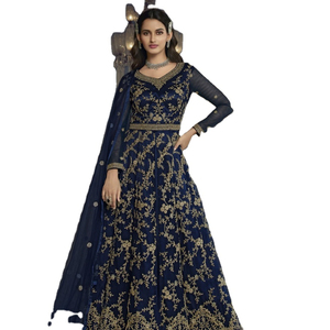 New Collection Silk Faux Georgette Heavy Embroidery Sequence Work <b>Top</b>-Bottom Dupatta Set Fully Stitched Ready Wear <b>Party</b> - Product Image 1