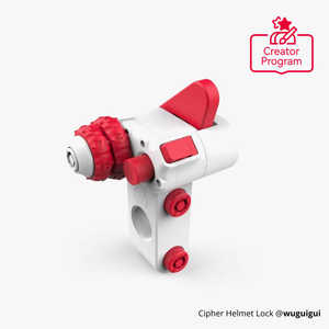 Kit de verrouillage de casque portable Cipher, cadenas à combinaison en alliage avec câble pour vélo - Product Image 5