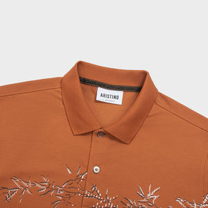 Aristino Regular Fit Men's for Shirt Solid Design Broadcloth Short Sleeve <b>Smart</b> Casual Hot Price Top <b>Product</b>-APS139AS4 - Product Image 2