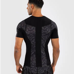 Rashguard MMA de haute qualité imprimé par sublimation à manches courtes Kimono de Jiu Jitsu avec logo personnalisé Vêtements de fitness Arts martiaux - Product Image 3