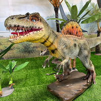 Modèle réaliste de dinosaure animatronique électrique d'intérieur en métal pour parc d'attractions centre commercial parc d'aventure garderie d'aéroport