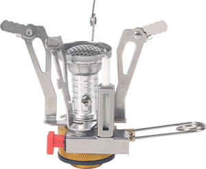 Réchaud à gaz <span class=keywords><strong>portable</strong></span> manuel simple en butane, pliable, ultraléger, métallique, pour le <span class=keywords><strong>camping</strong></span> en plein air et les voyages - Product Image 1