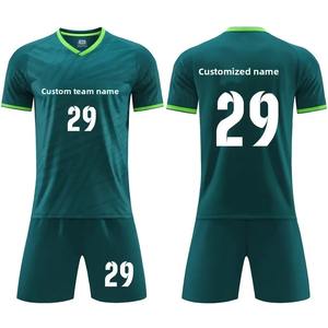 ชุดฟุตบอลแขนสั้นสำหรับนักเรียนผู้ใหญ่ ชุดฝึกซ้อมทีม พร้อมสีและดีไซน์ที่กำหนดเอง ตัวเลือกโลโก้แบบกำหนดเอง ขนาดตามสั่ง - Product Image 3